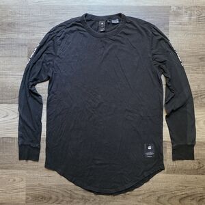 G-Star Raw Men's Black Longsleeve Tee